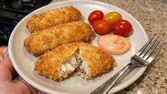 外はサクッ、中はしっとり。まんだい（アカマンボウ）フライと簡単オーロラソース