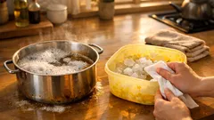 カレー鍋のベタベタ汚れをラクに落とすコツ こすらず片付く簡単手順