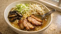 うまかっちゃんが満足の一杯に。豚肉と野菜をたっぷりのせる簡単ラーメン