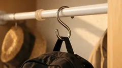 S字フックが落ちるストレスを解消するシリコンゴム固定ワザ